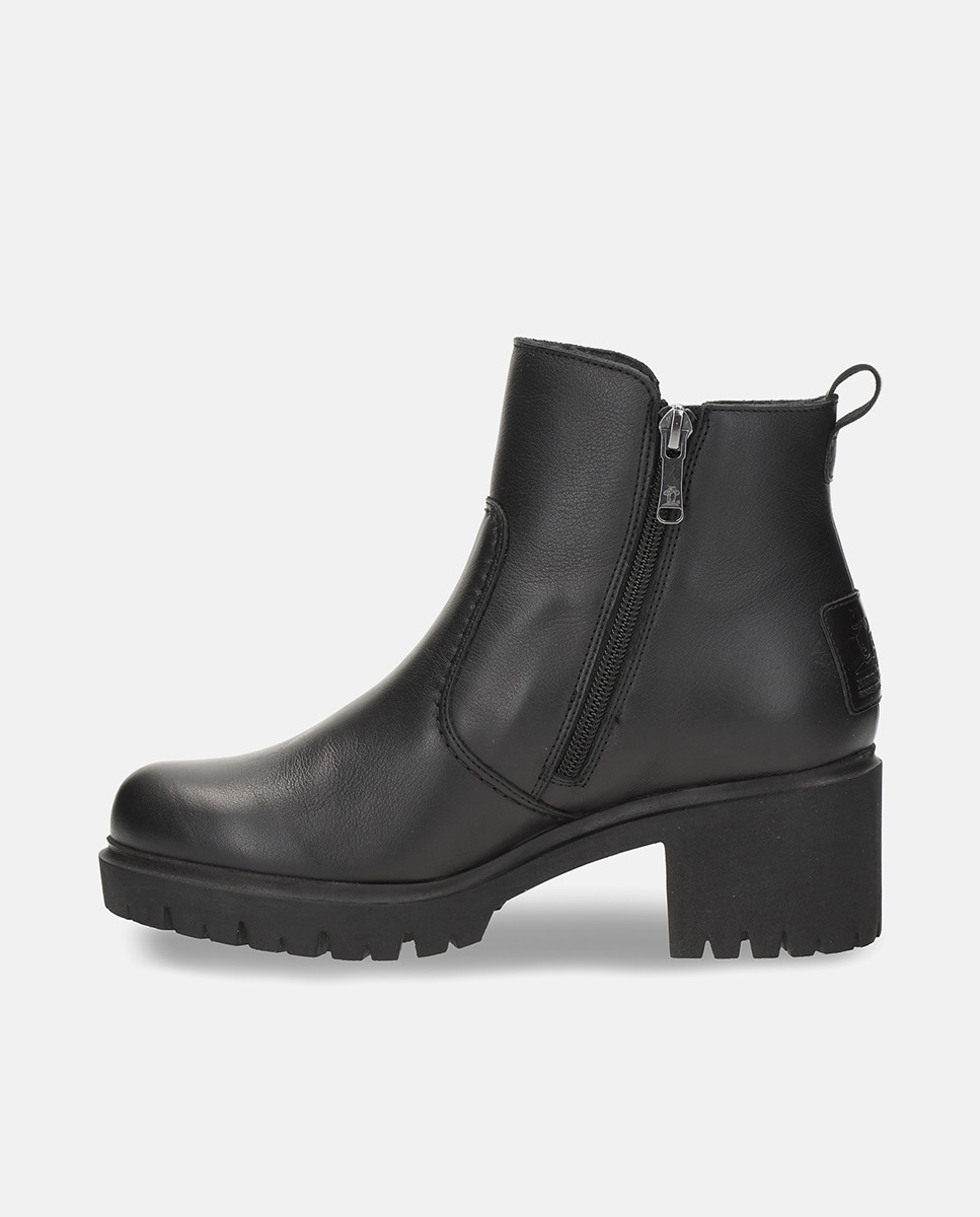 Botins em Pele e com Forro de Goretex Preto-5