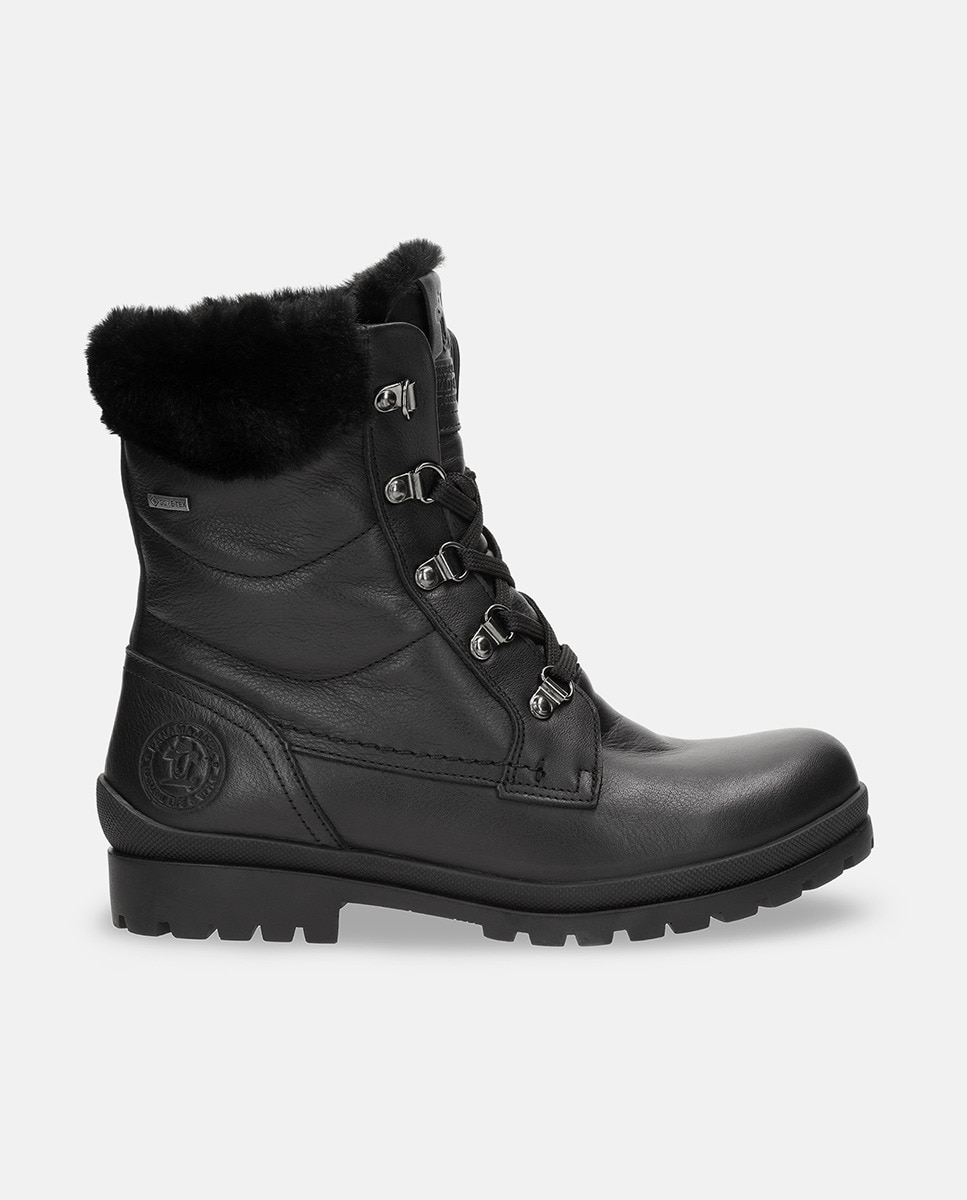 Botas em Pele e com Forro de Goretex Preto-1