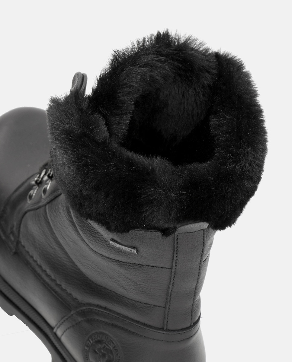 Botas em Pele e com Forro de Goretex Preto-6