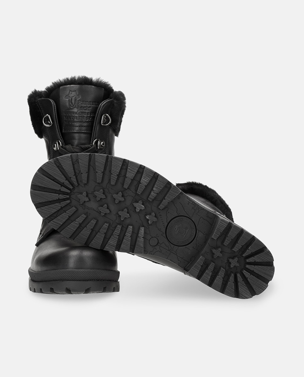 Botas em Pele e com Forro de Goretex Preto-4