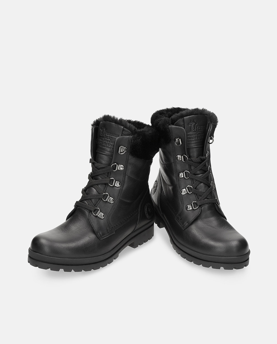 Botas em Pele e com Forro de Goretex Preto-3