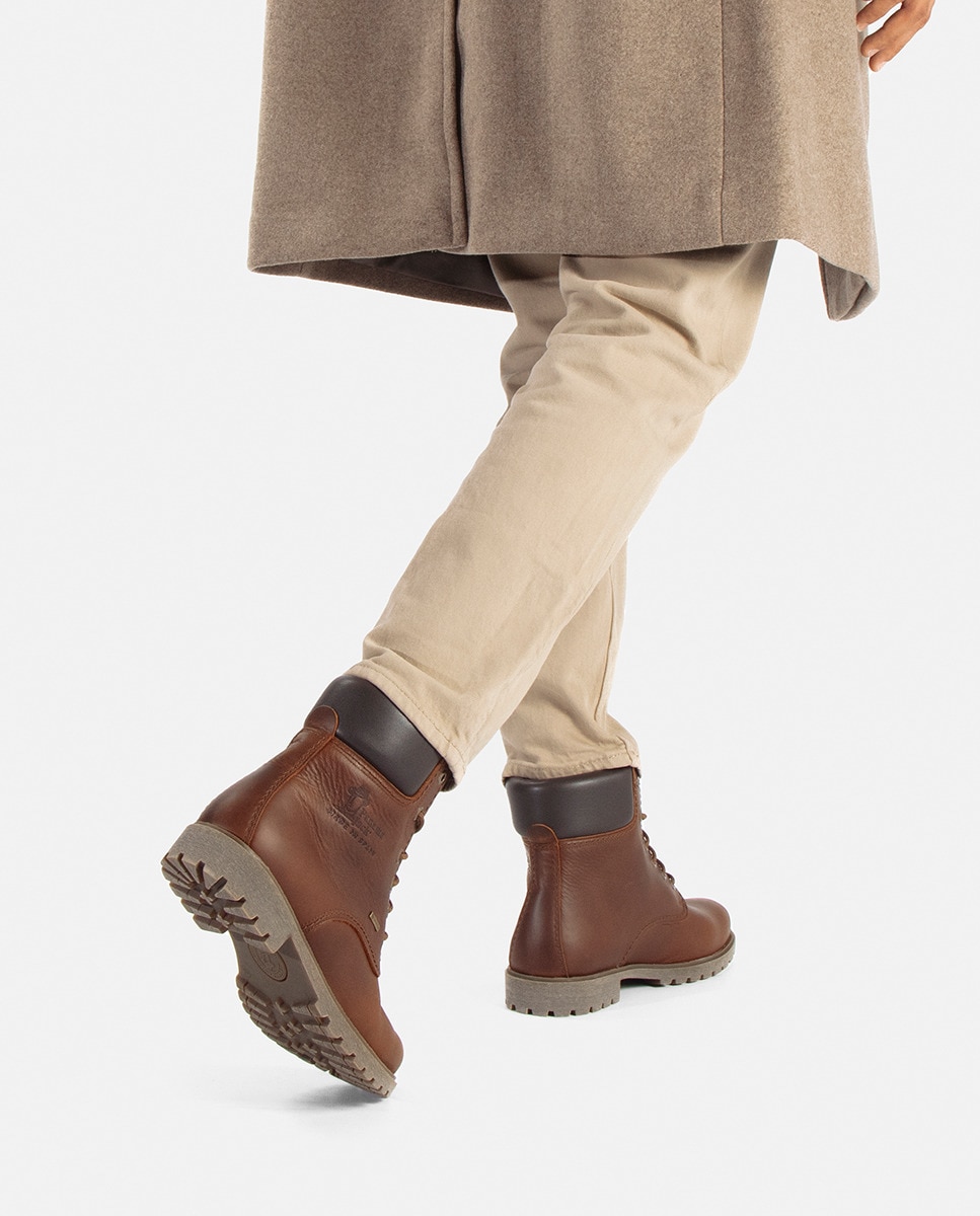 Botas em pele Waterproof castanhas com Gore-Tex Castanho-13