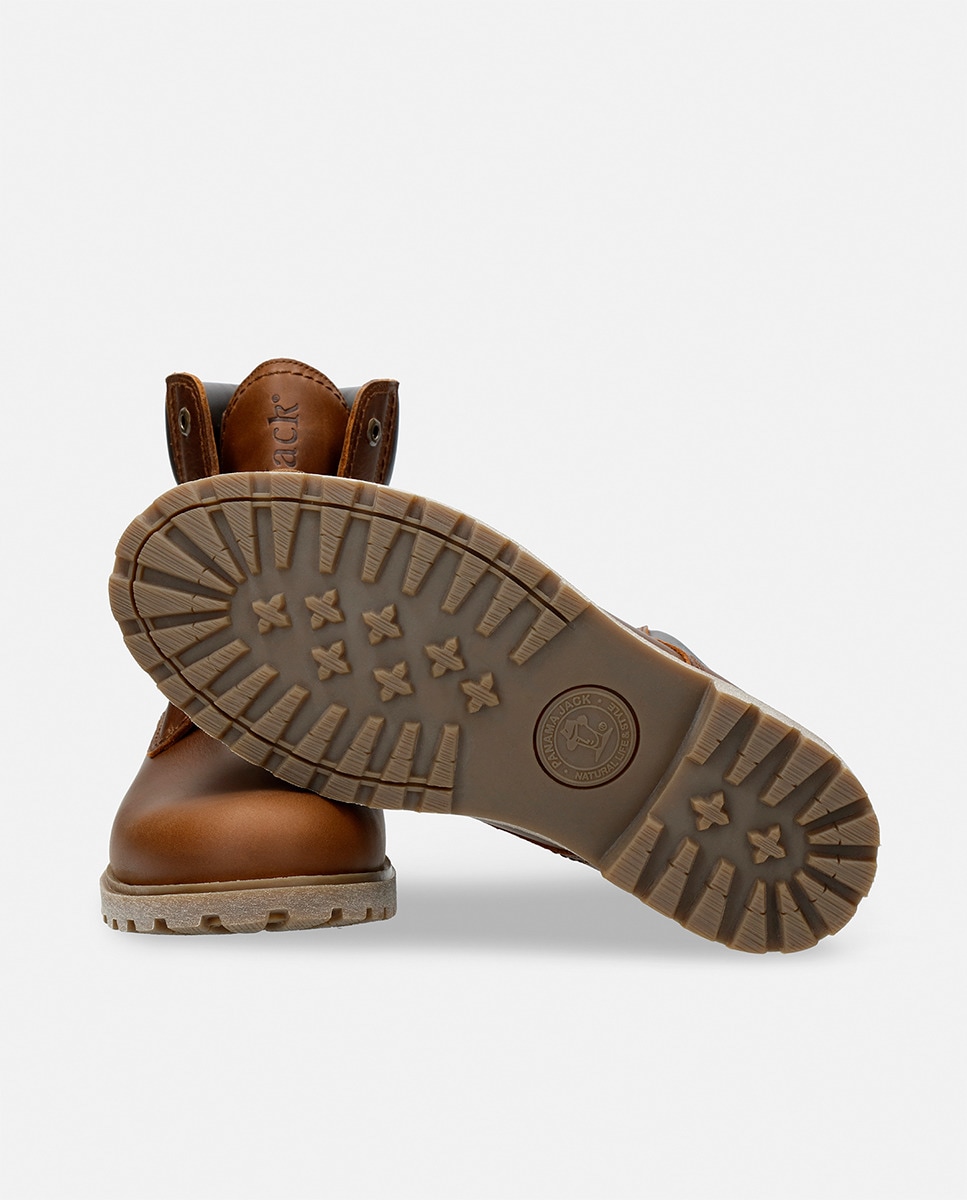 Botas em pele Waterproof castanhas com Gore-Tex Castanho-12