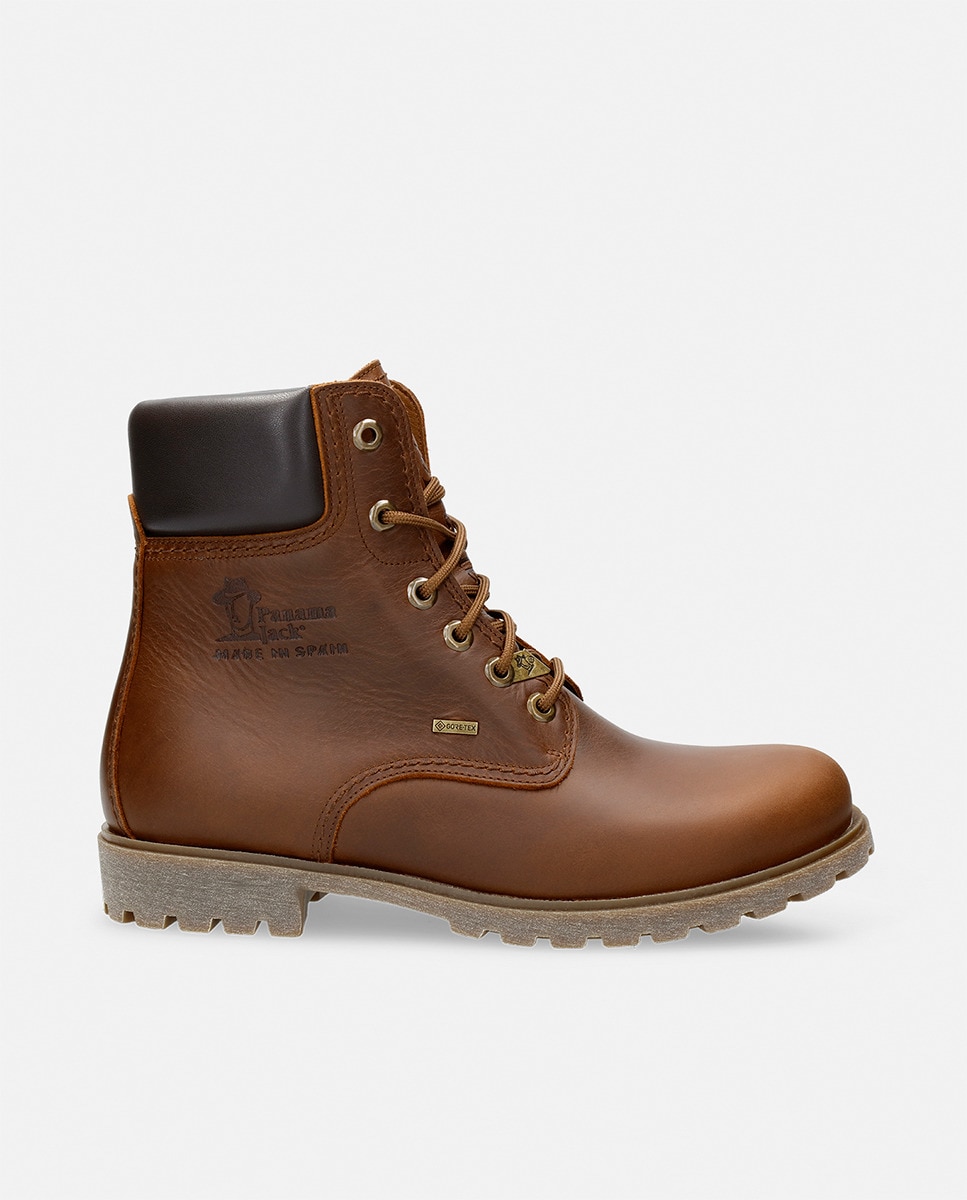 Botas em pele Waterproof castanhas com Gore-Tex Castanho-10