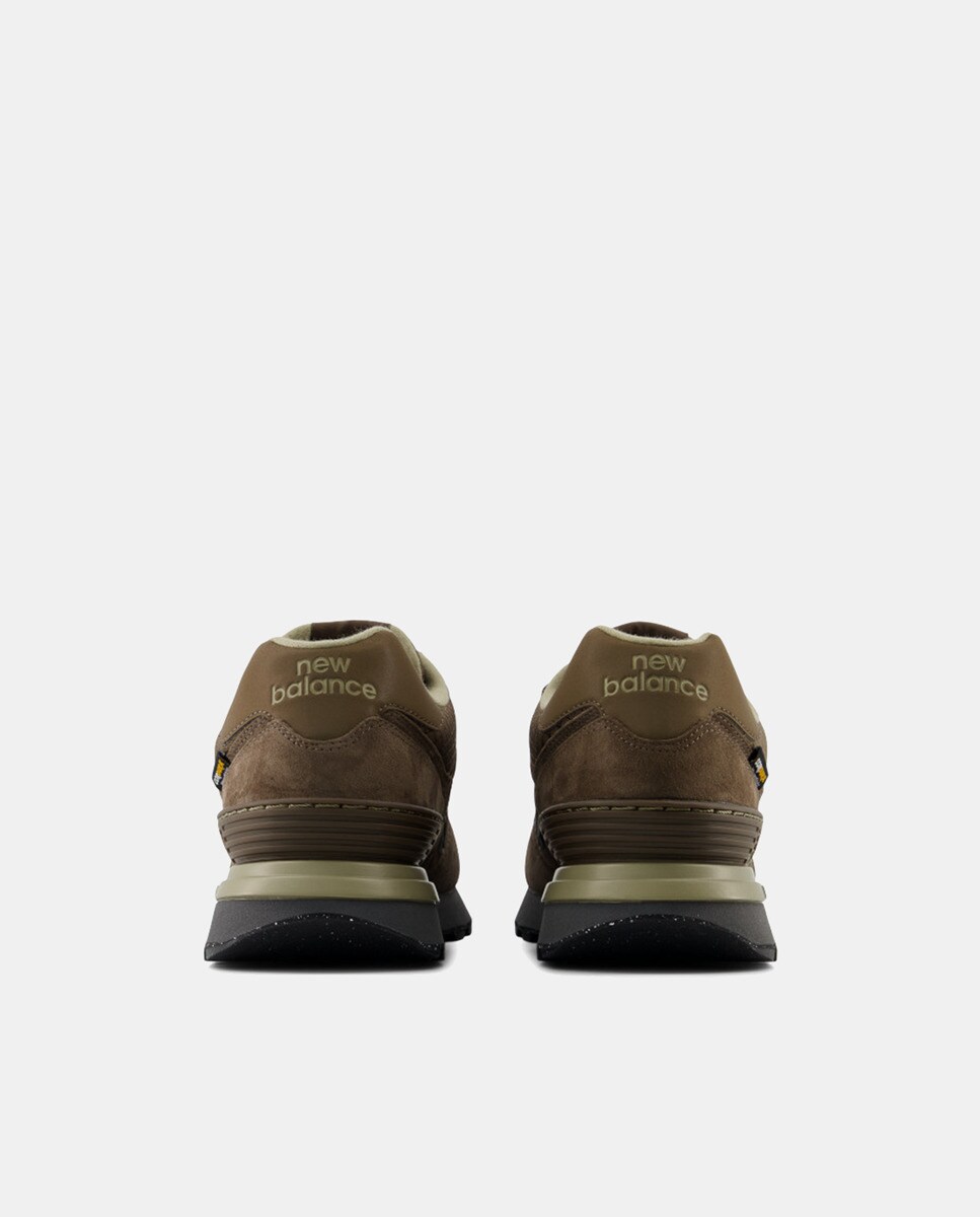 New balance 574 cuero Marrón clearance