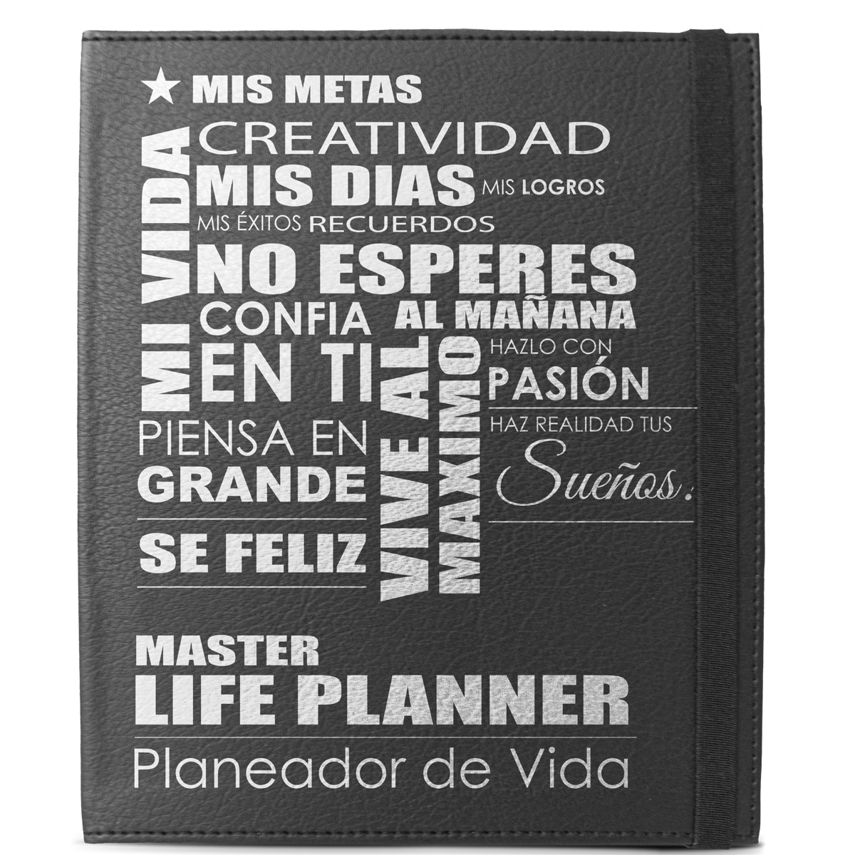 Imagen 0 de Planificador de vida  y con tapa de cuerina Master Life Planner negro