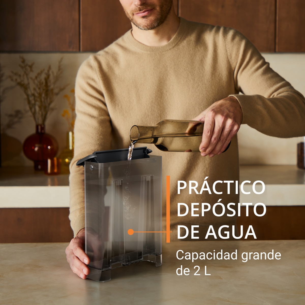Cafetera espresso manual Krups XP3818 con vaporizador de leche Negro-8