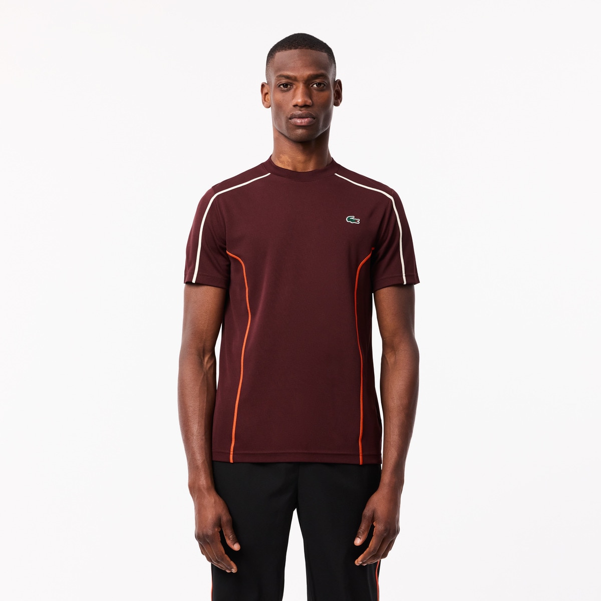 T-shirt de Ténis de Homem Ultra-Dry Castanho-1