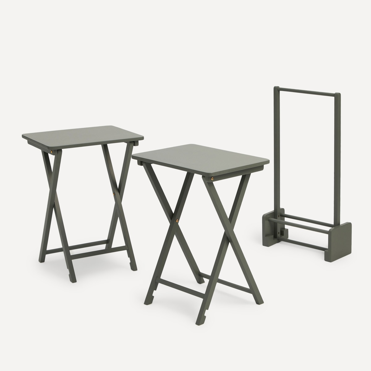 Imagem 0 de Conjunto de 2 Mesas Auxiliares Dobráveis Parson