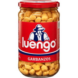 garbanzos cocidos frasco 400 g neto escurrido - Luengo
