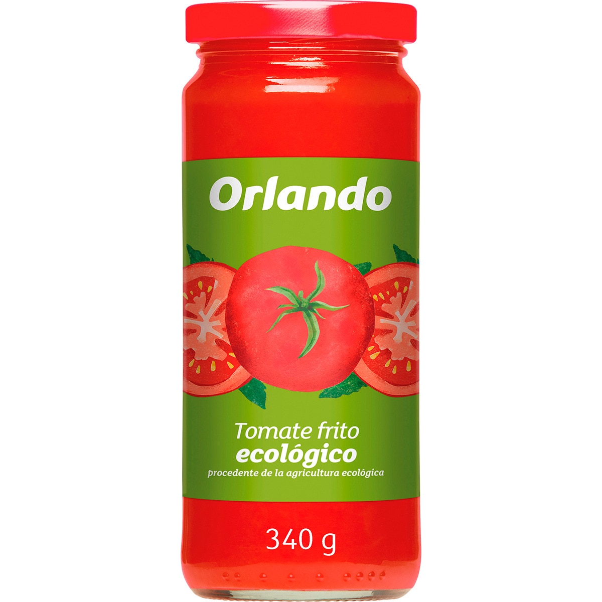 tomate frito ecológico y sin gluten frasco 340 g