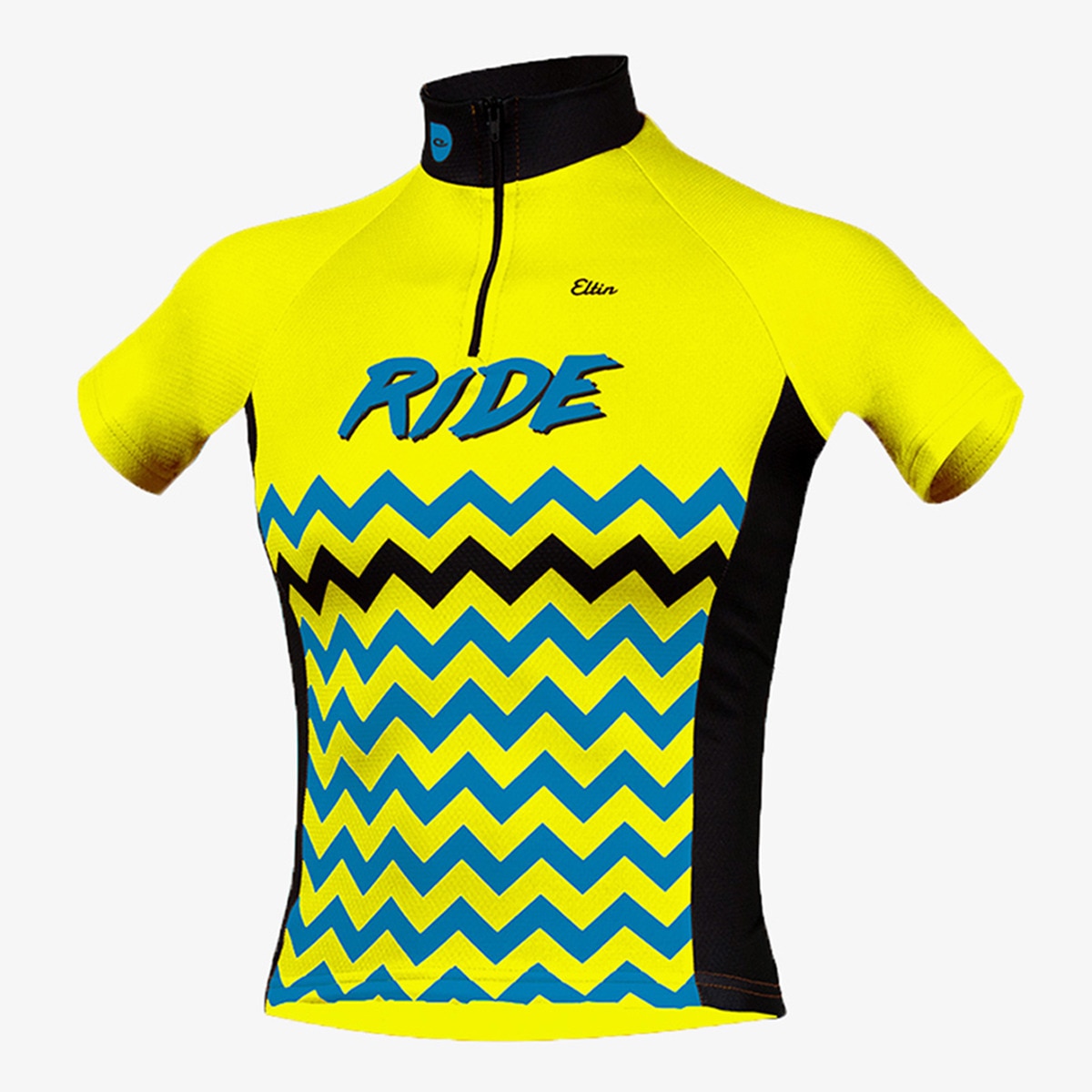 Camisola Desportiva de Ciclismo de Criança Ride Amarelo-1