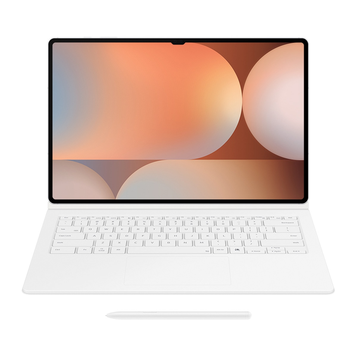 Funda teclado IA blanca Samsung Book Cover Keyboard para Tab S9 ultra / Tab S10 ultra Blanco-8