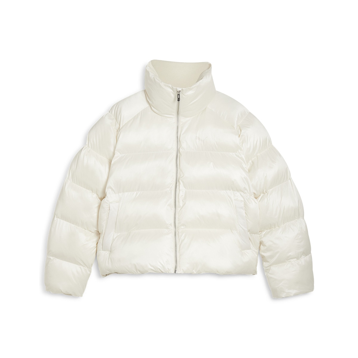 Casaco de Mulher Shiny Puffer Jacket Branco-4