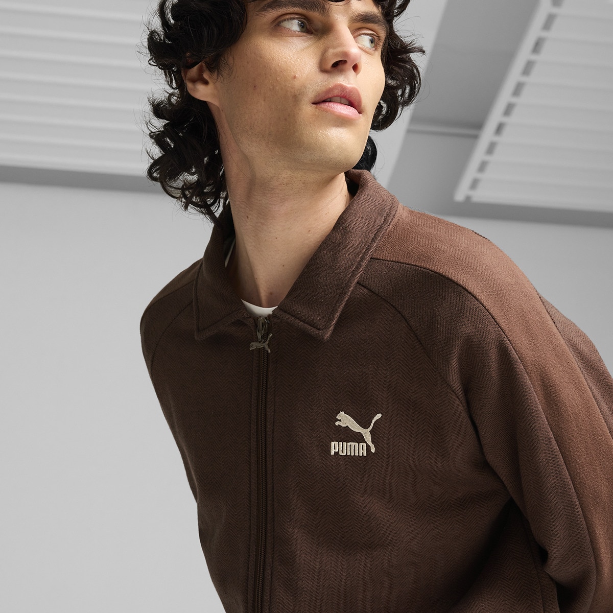 Casaco de Homem T7 Track Jacket Castanho-3