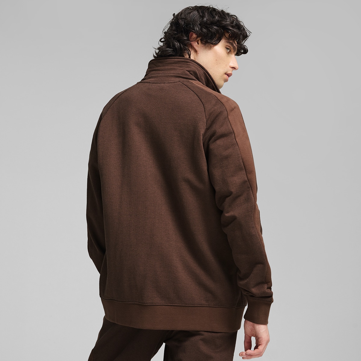 Casaco de Homem T7 Track Jacket Castanho-2