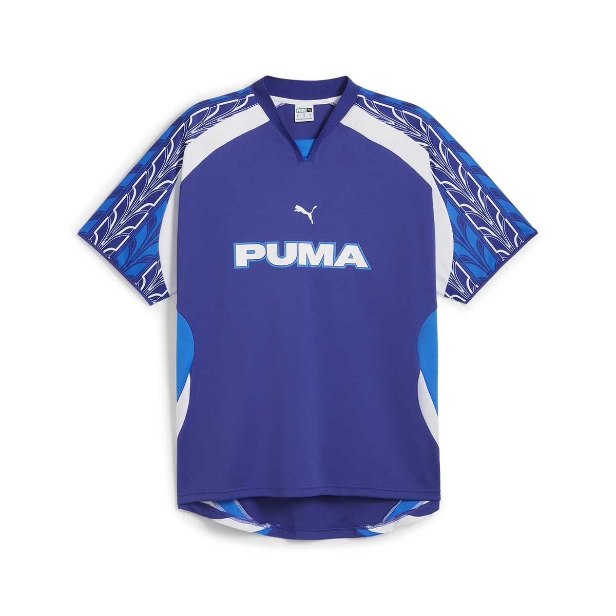 T-shirt de Homem Football Jersey Azul-6