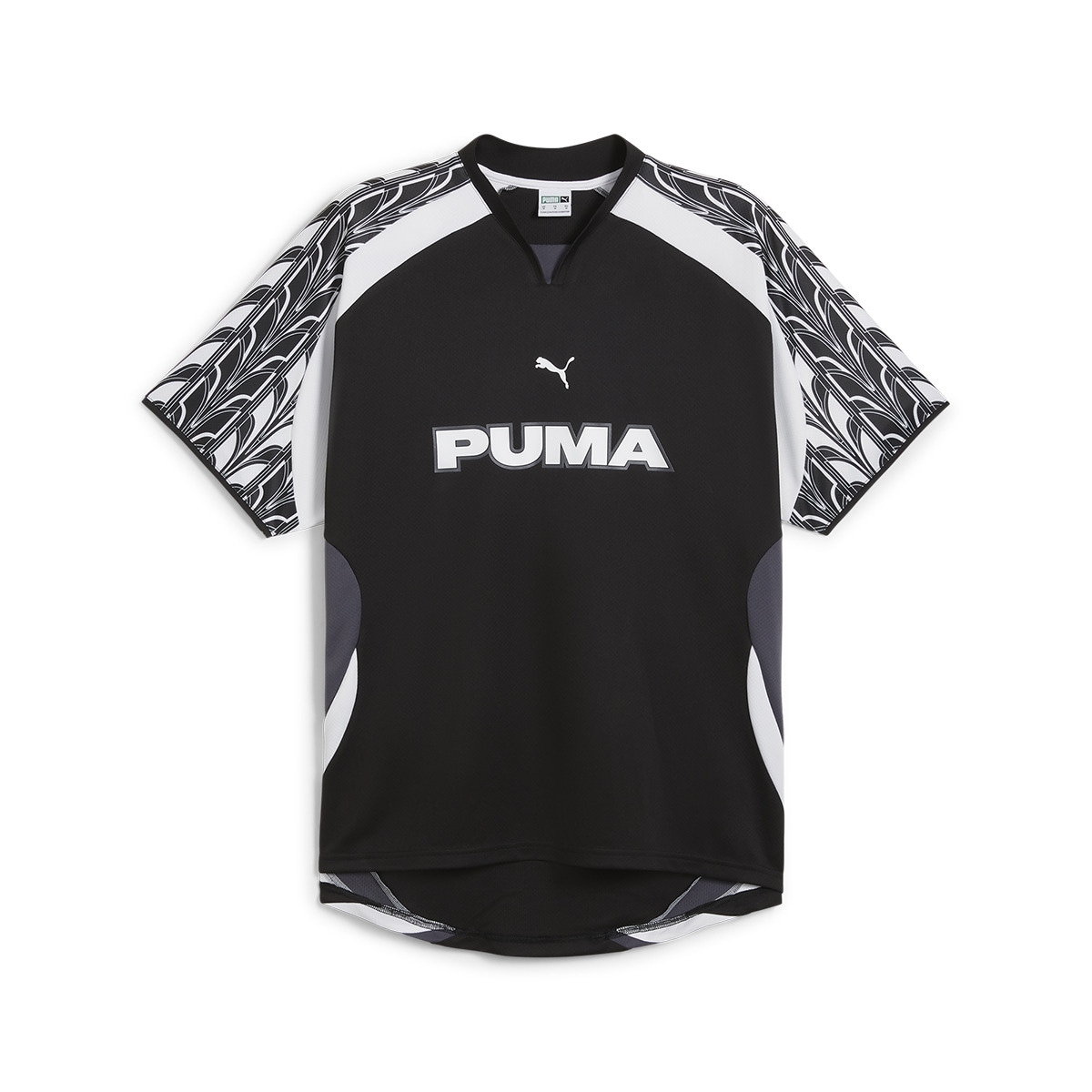 T-shirt de Homem Football Jersey Preto-6