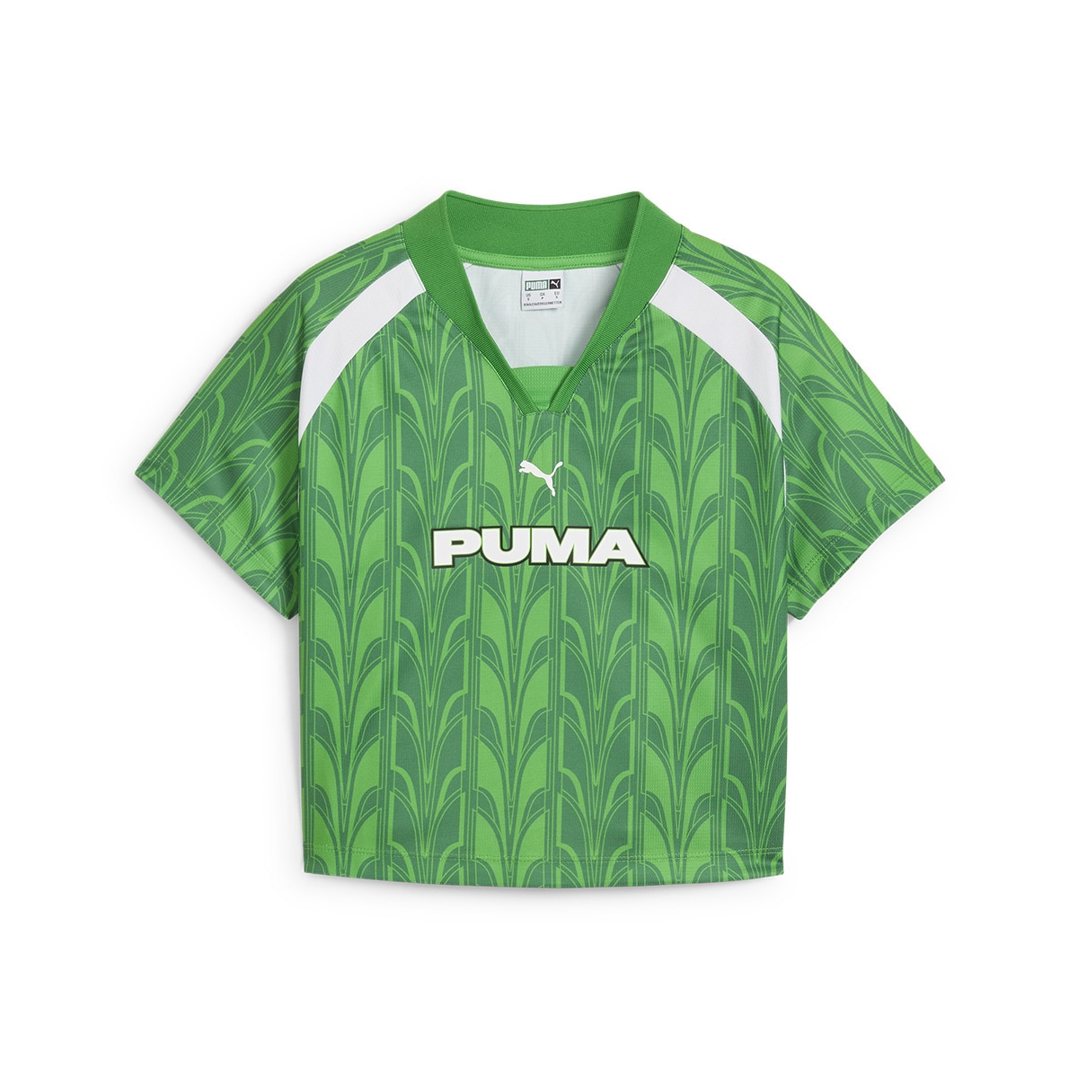 T-shirt de Mulher Football Jersey Baby Tee Verde-6