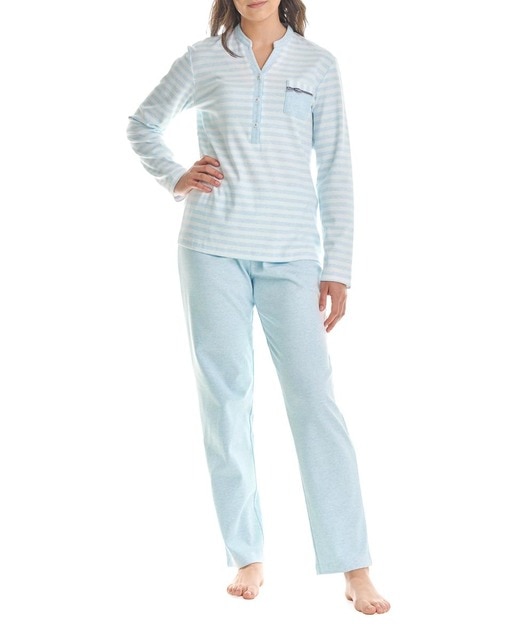 Imagen 0 de Pijama Botones Vigoré Rayas