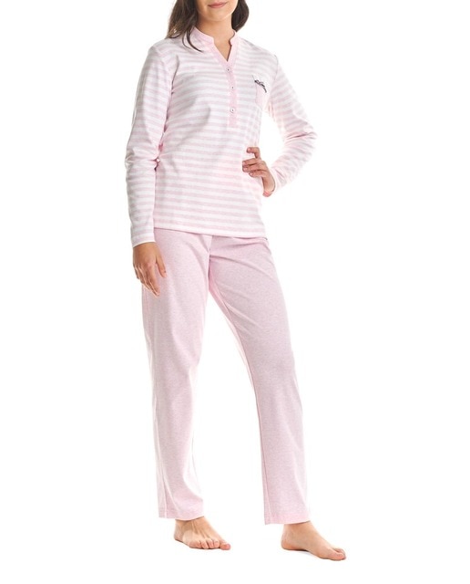 Imagen 0 de Pijama Botones Vigoré Rayas