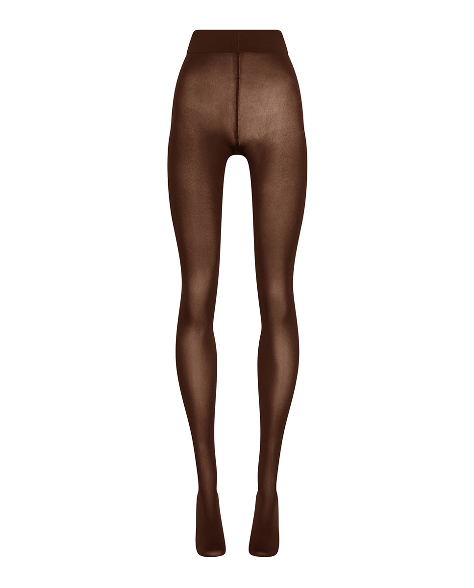 Pantis opacos con acabado elástico - Wolford - Marrón oscuro Marrón oscuro-5