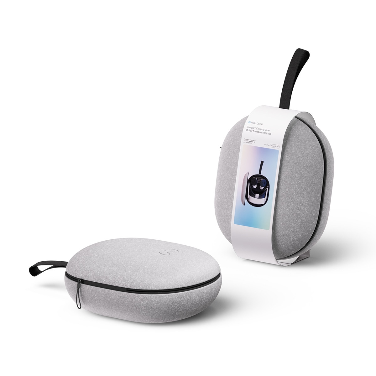 Estuche compacto para Meta Quest 3/3S Gris claro-4