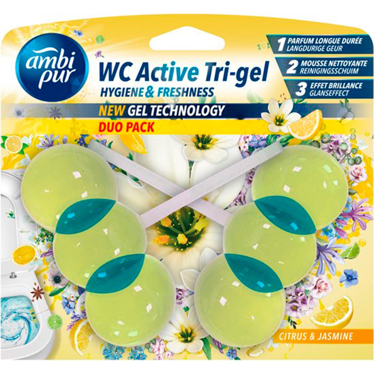 Bloco Sanitário Citrus Jasmine embalagem 2 unidades