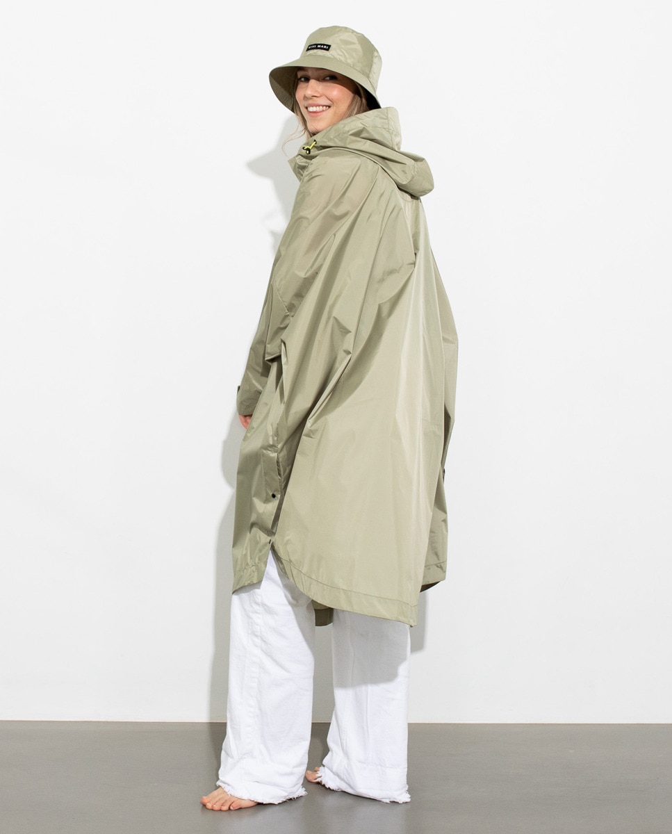 Impermeável Estampado Verde-claro-5