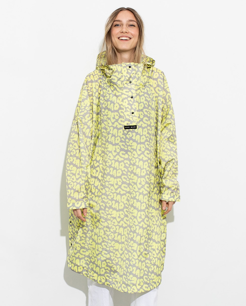 Impermeável Estampado Amarelo-1