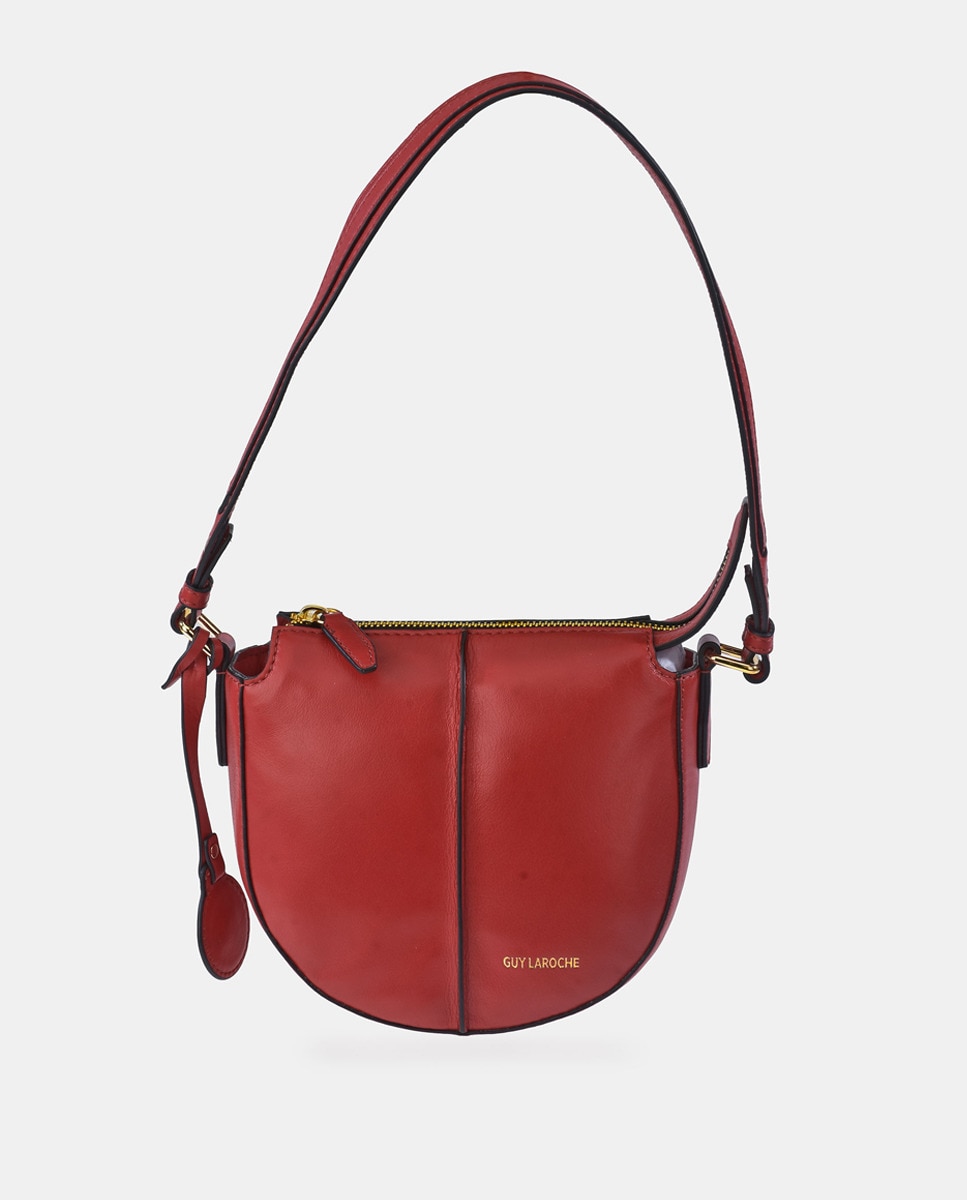 Bolso De Mano Para Mujer, De La Marca Starhide, En Color Rojo Y Negro, Hecho De Piel De Napa. Bolso Multitarjeta Con Solapa Larga Con Dos Bolsillos Internos Con Cremallera (370