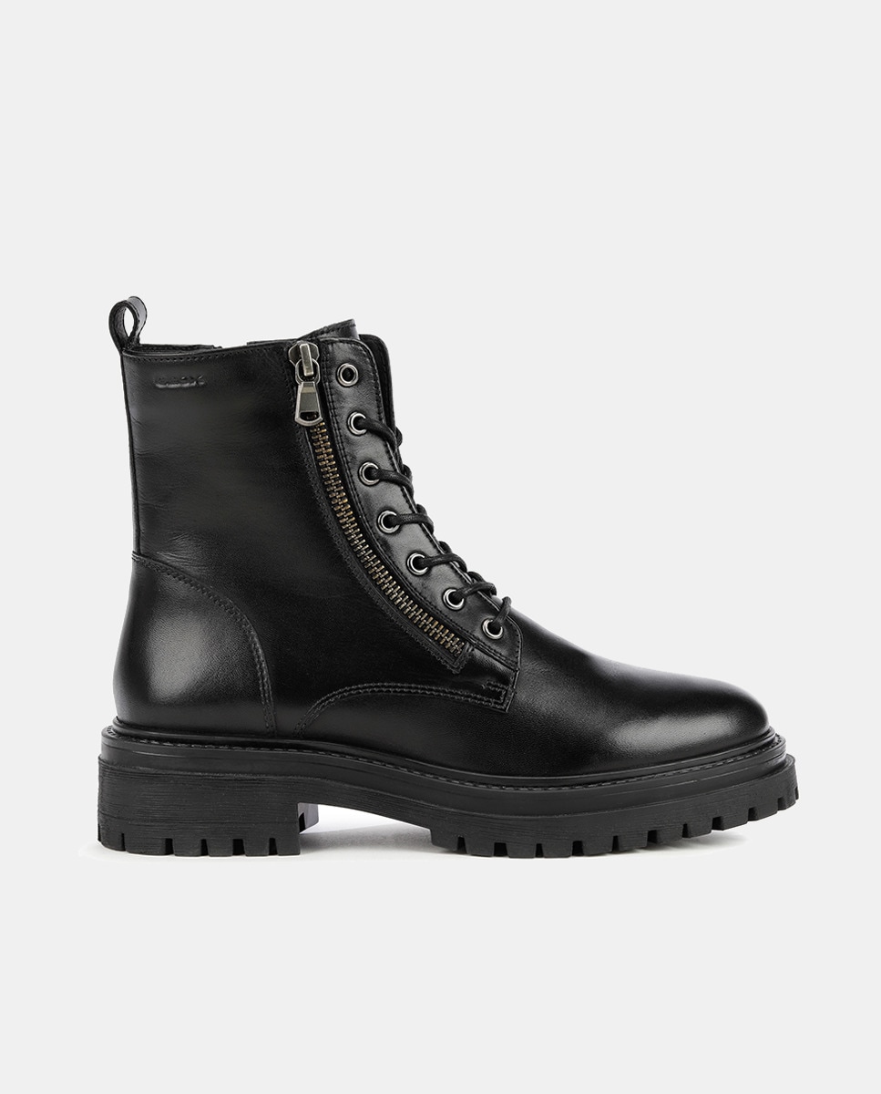 Botins Informais de Inspiração Biker Preto-1