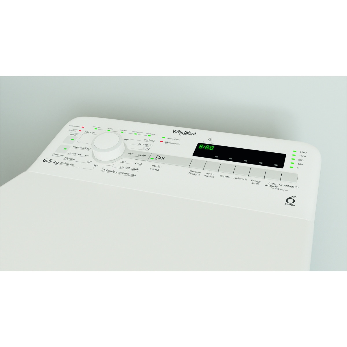 Lavadora carga superior Whirlpool 6,5 kg / 1.200 rpm - TDLR65230SSSP/N Blanco-6