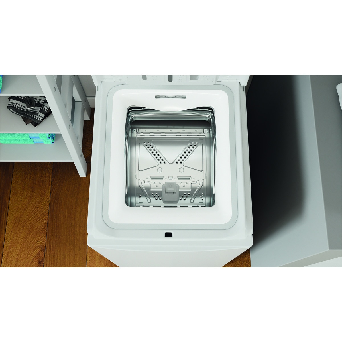Lavadora carga superior Indesit 7 kg / 1.200 rpm - BTW S72200 SP/N Blanco-10