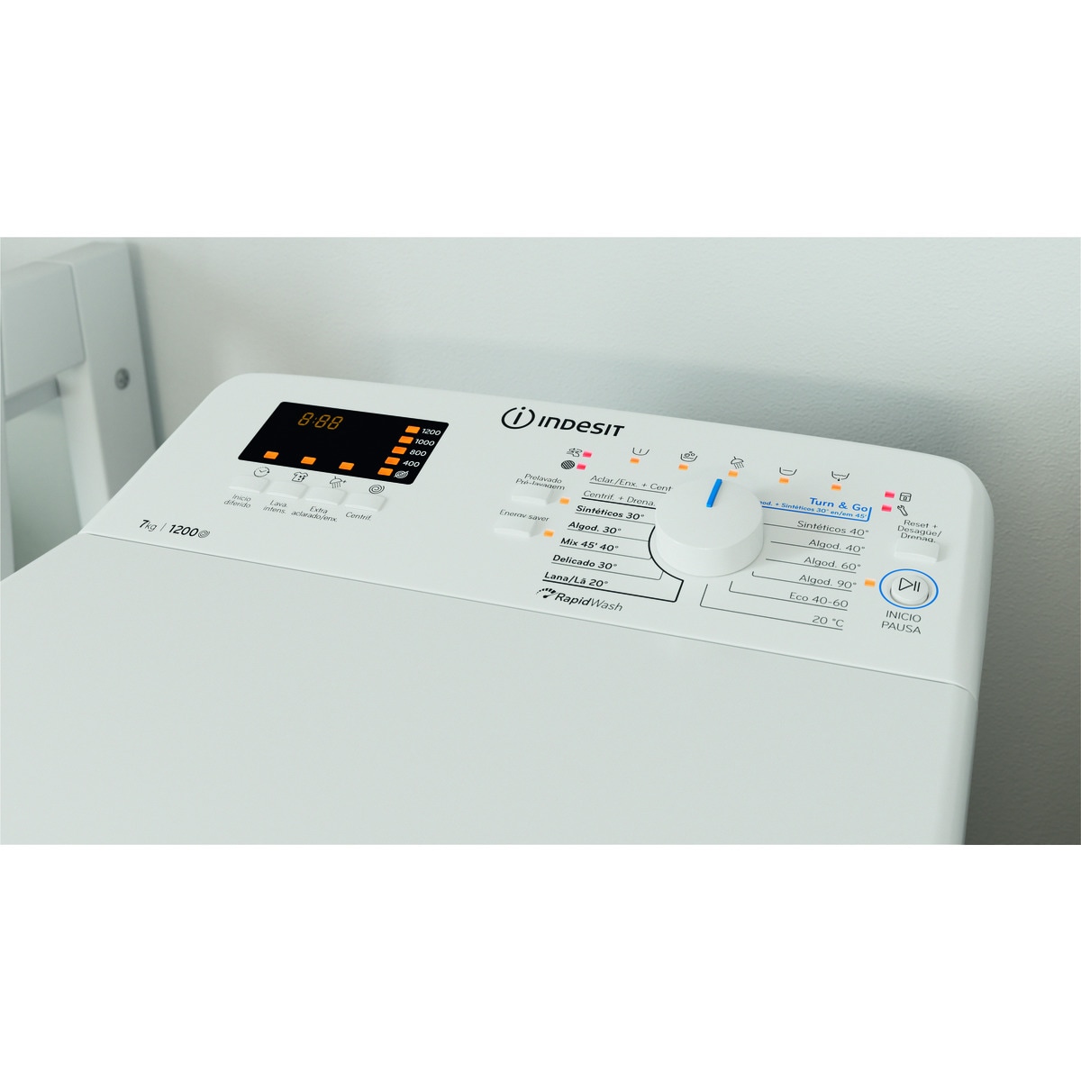 Lavadora carga superior Indesit 7 kg / 1.200 rpm - BTW S72200 SP/N Blanco-8
