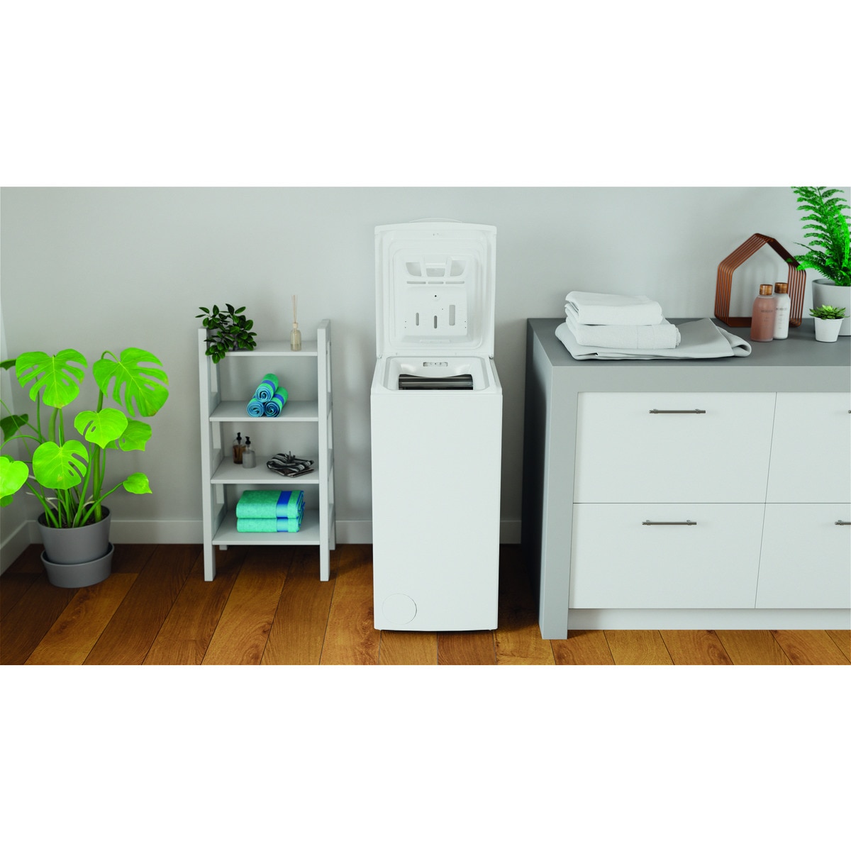 Lavadora carga superior Indesit 7 kg / 1.200 rpm - BTW S72200 SP/N Blanco-4