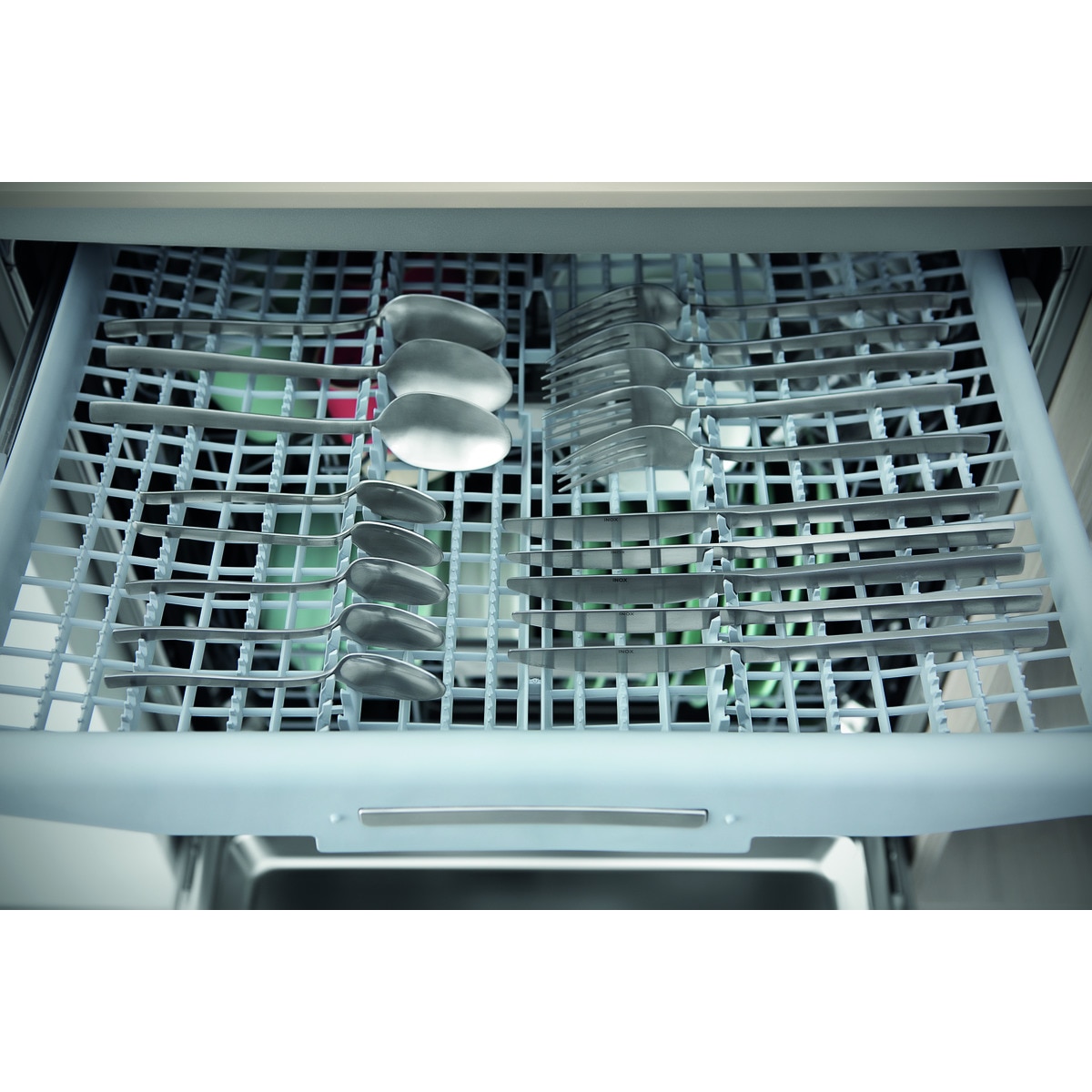 Lavavajillas Indesit 14 servicios, Bandeja Cubiertos, 60 cm - DFO 3T133 A F X Inox-19
