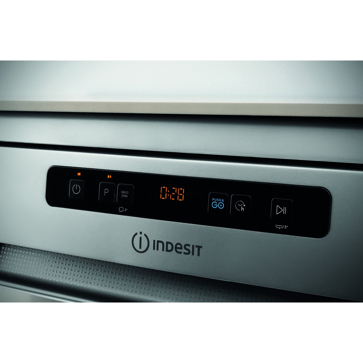 Lavavajillas Indesit 14 servicios, Bandeja Cubiertos, 60 cm - DFO 3T133 A F X Inox-9