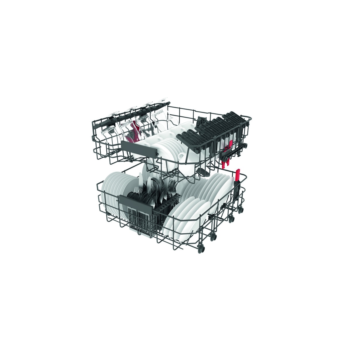 Lavavajillas Whirlpool 14 servicios, 8 programas, 60 cm - WFC 3C42 P X Inox-12