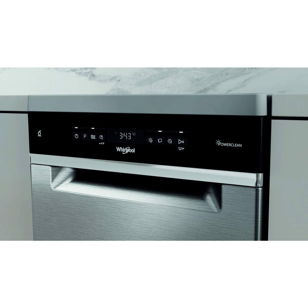 Lavavajillas Whirlpool 10 servicios, Bandeja Cubiertos, 45 cm - WSFO 3O23 PF X Inox-15