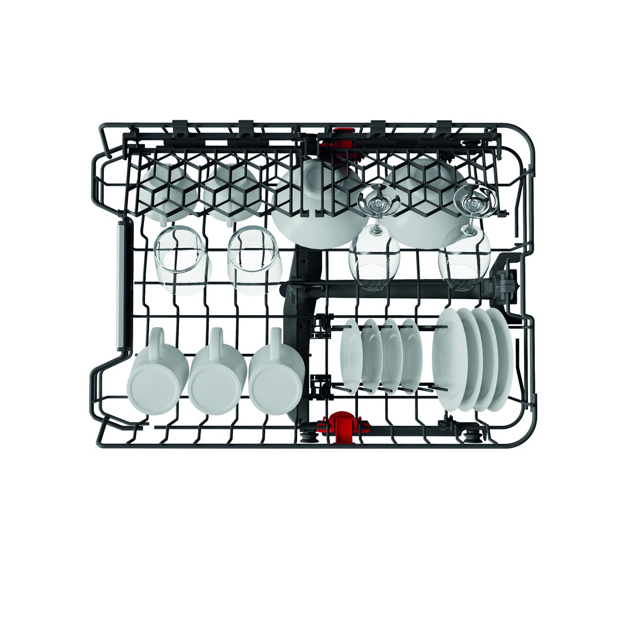 Lavavajillas Whirlpool 10 servicios, Bandeja Cubiertos, 45 cm - WSFO 3O23 PF X Inox-13