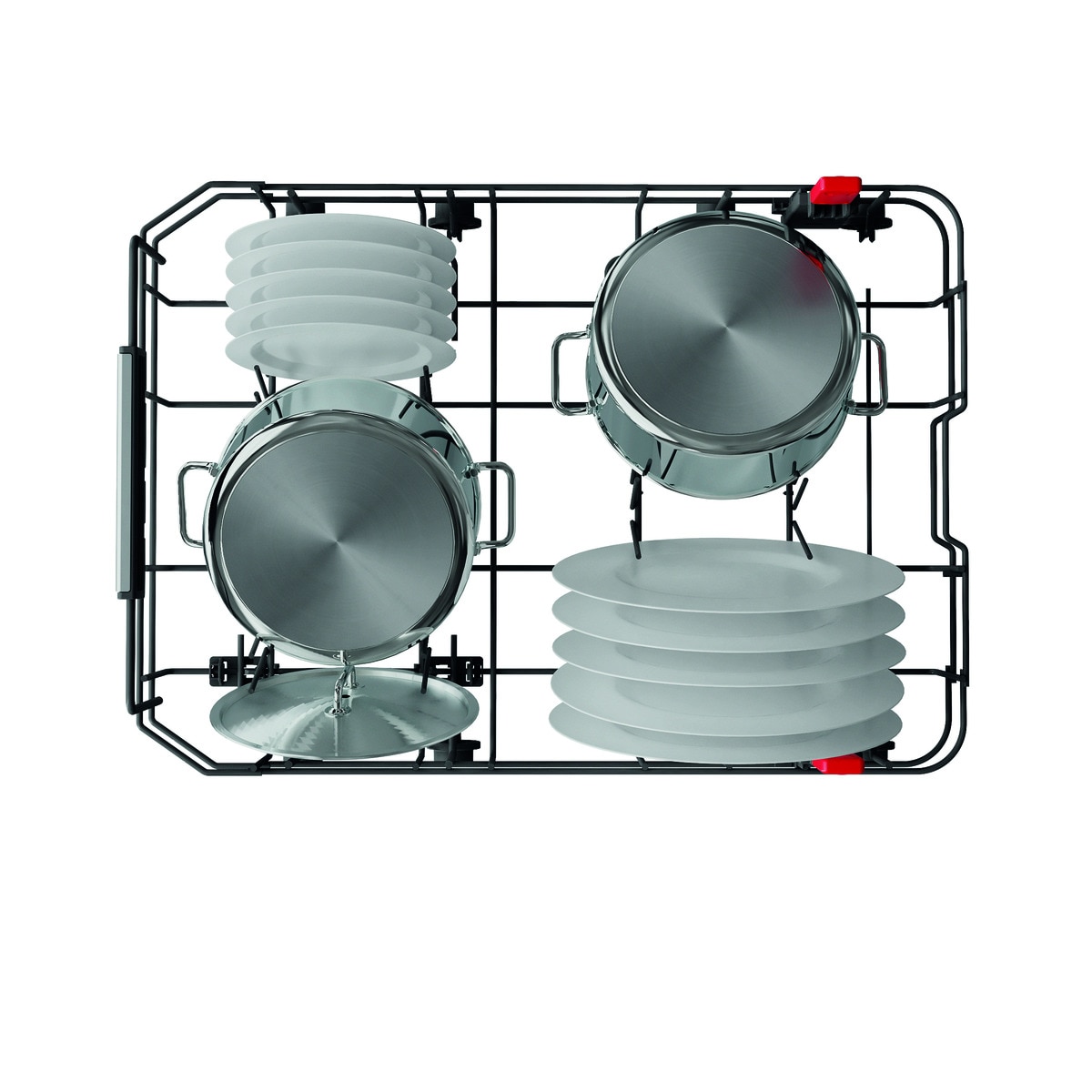 Lavavajillas Whirlpool 10 servicios, Bandeja Cubiertos, 45 cm - WSFO 3O23 PF X Inox-14