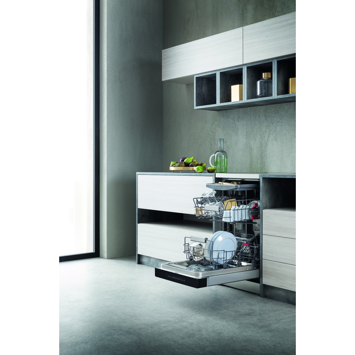 Lavavajillas Whirlpool 10 servicios, Bandeja Cubiertos, 45 cm - WSFO 3O23 PF X Inox-6
