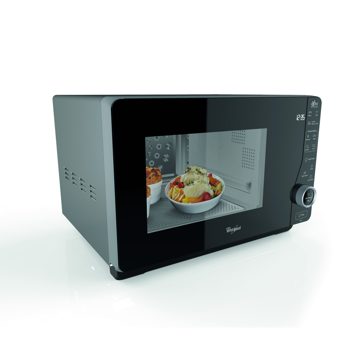 Microondas  Whirlpool sin plato giratorio - MWF 421 SL Silver-5