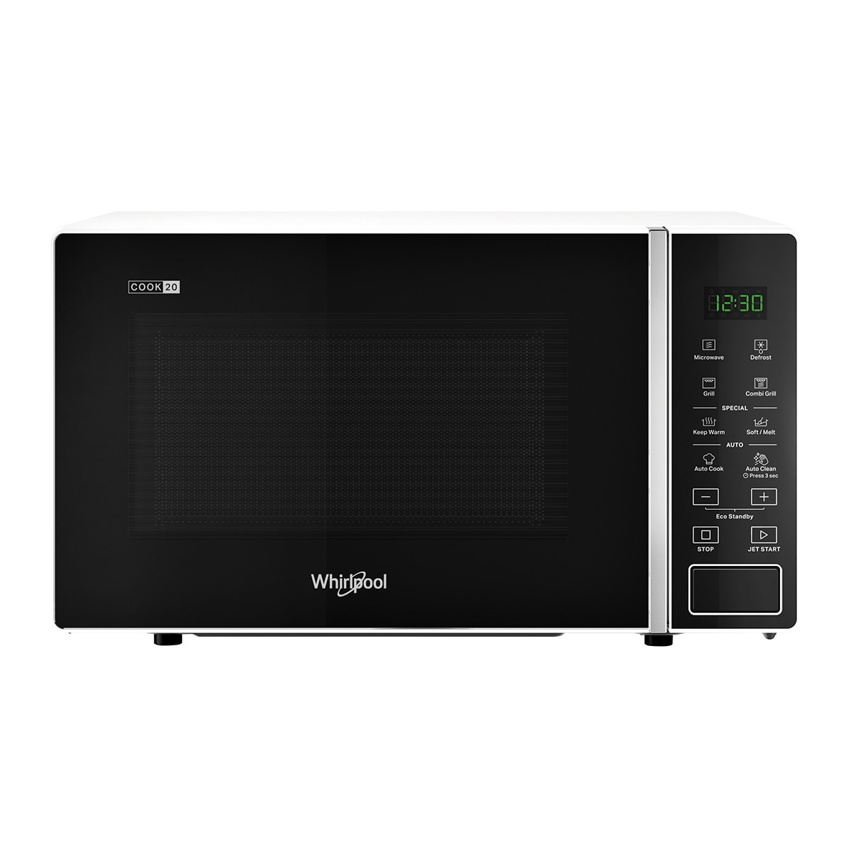 Microondas Whirlpool 20 litros y grill - MWP 203 W Blanco-1