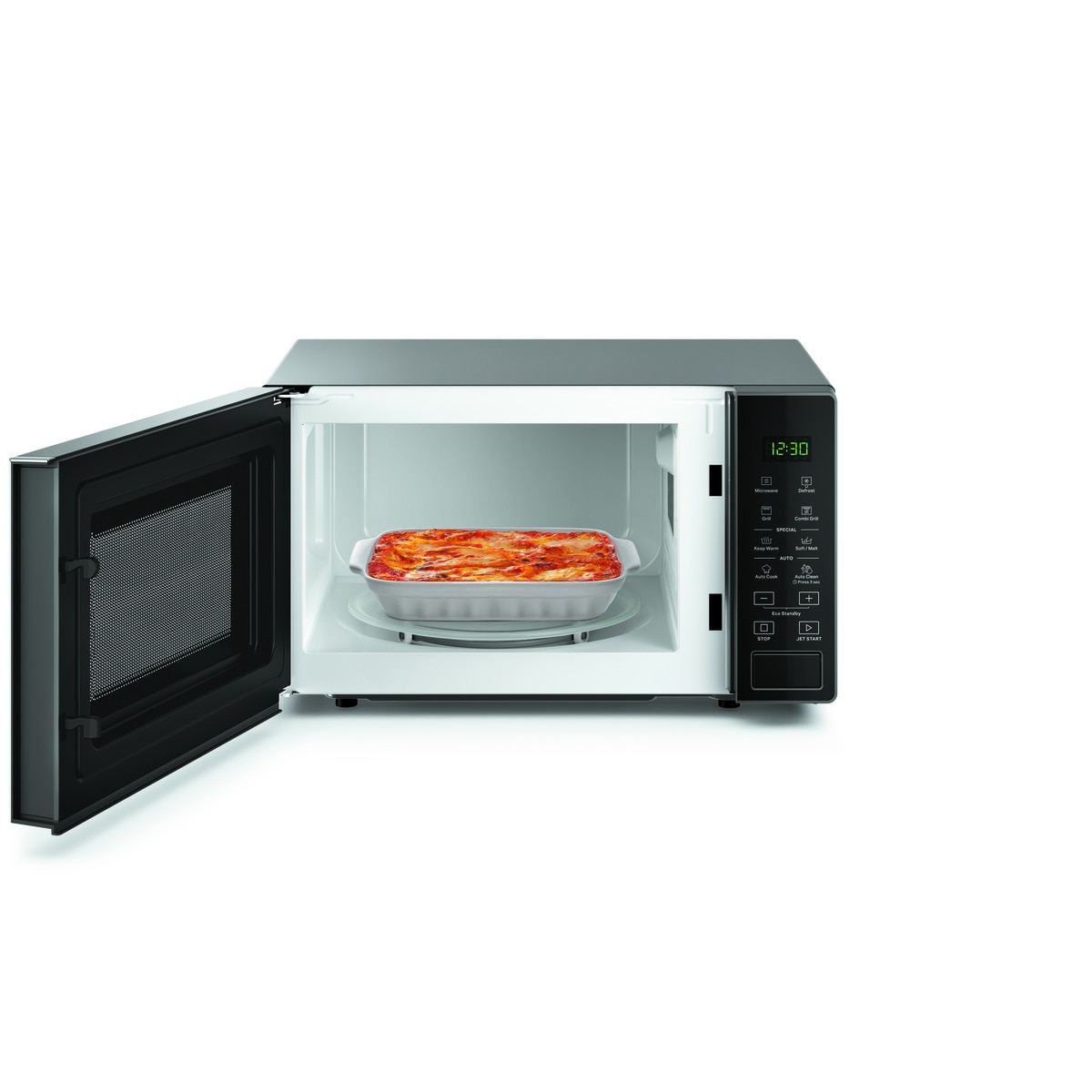 Microondas  Whirlpool 20 litros y grill - MWP 203 SB Negro / Plata-4