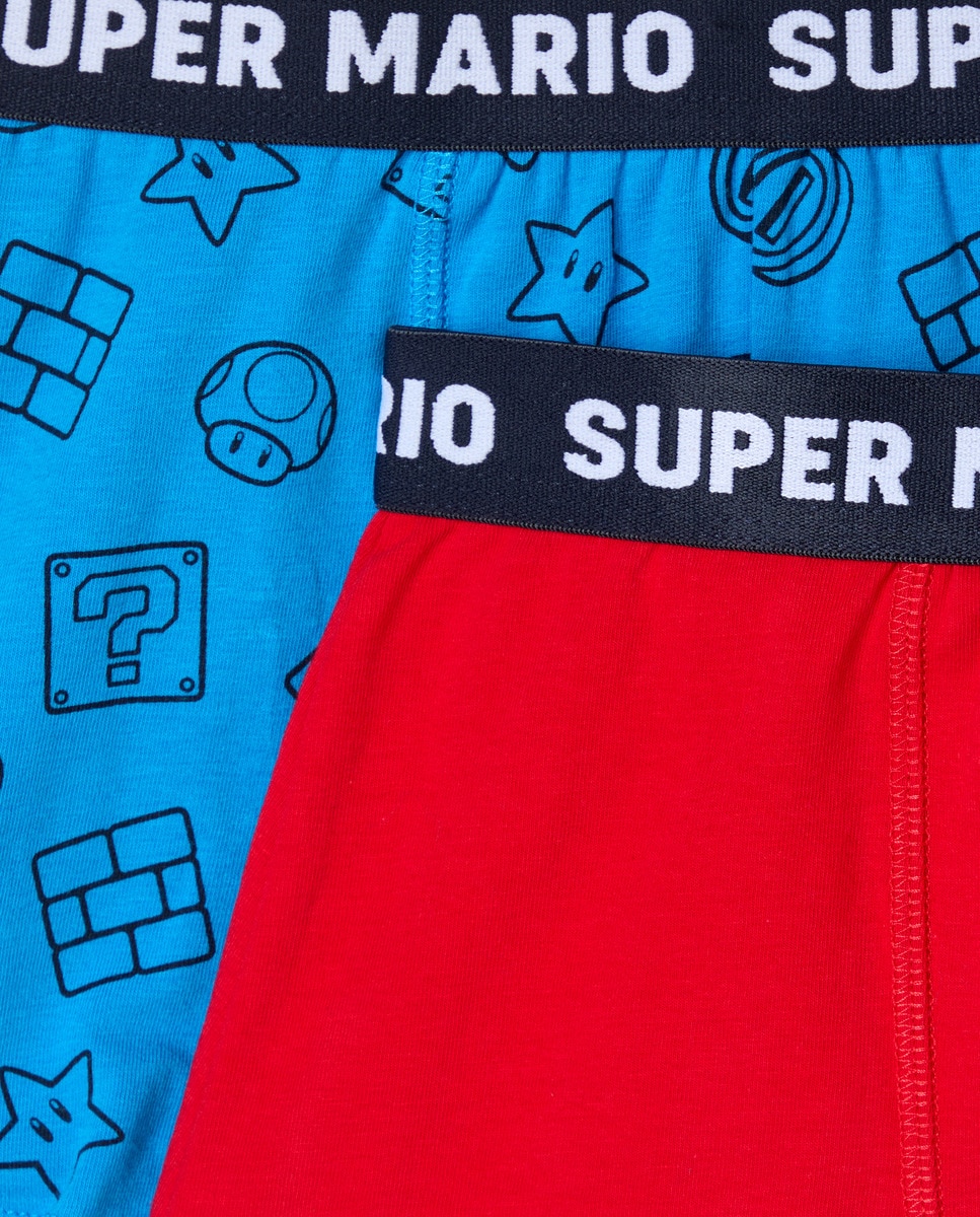 Dois Boxers Mario Bros Multicolor-3