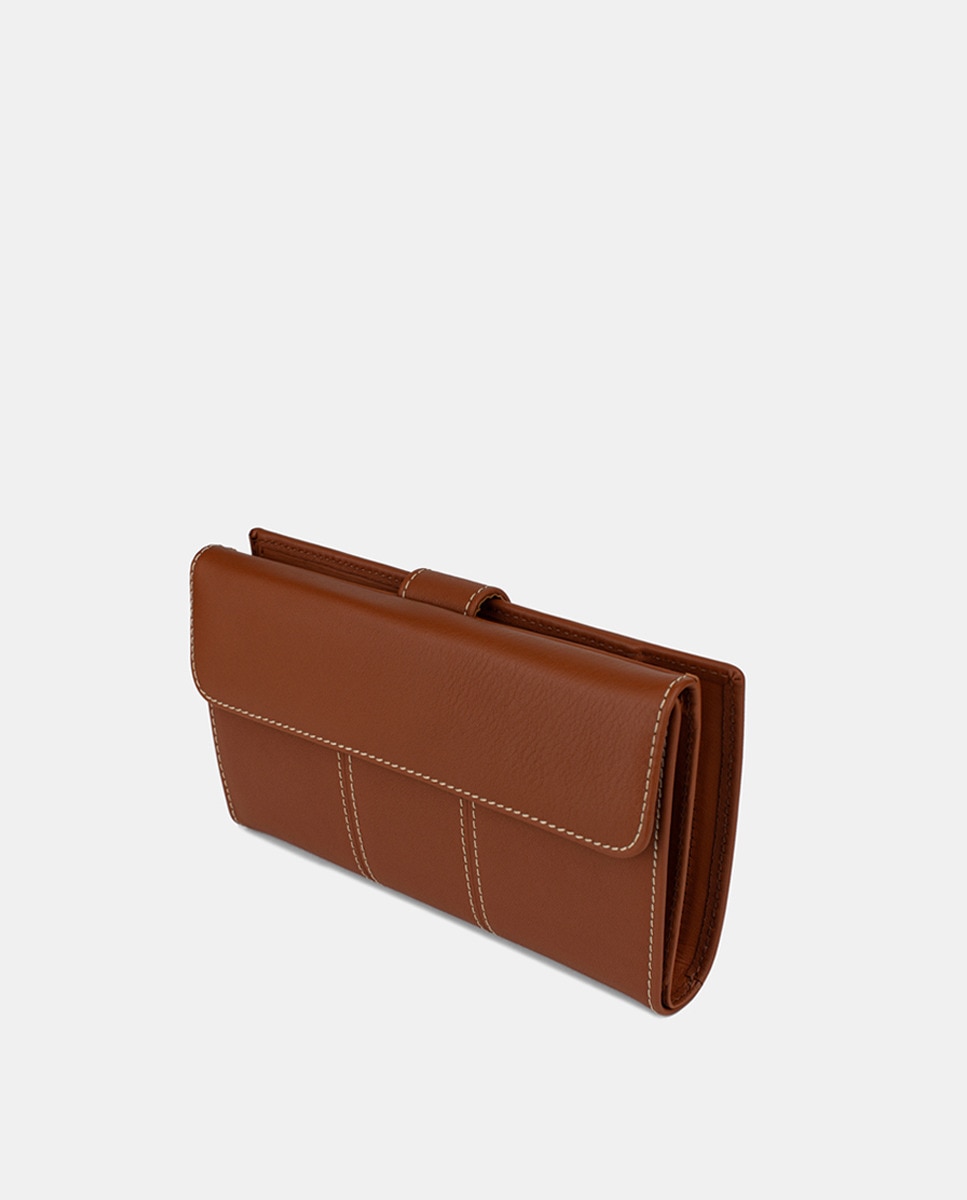 Carteira Extra Grande Camel-2