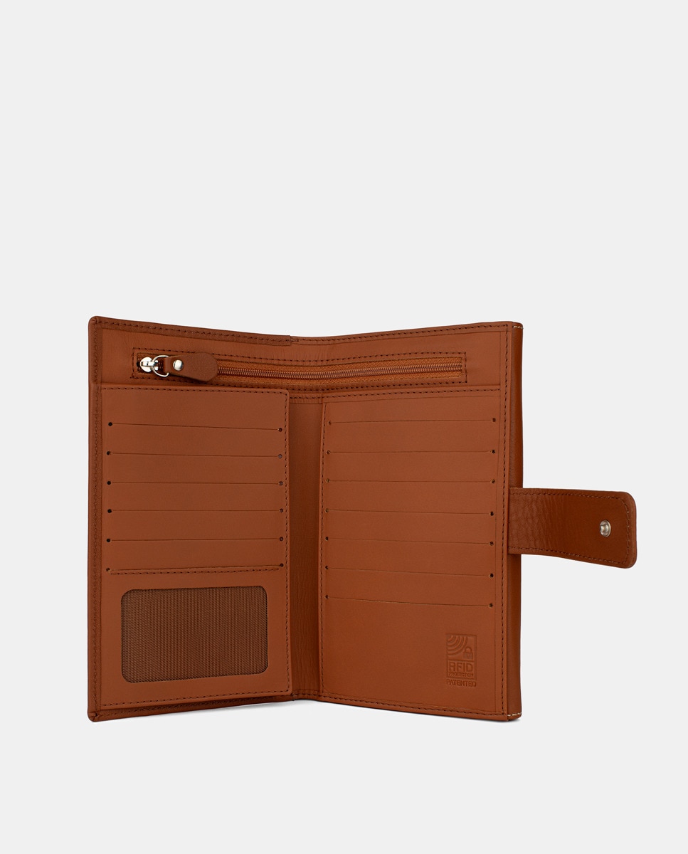 Carteira Extra Grande Camel-4