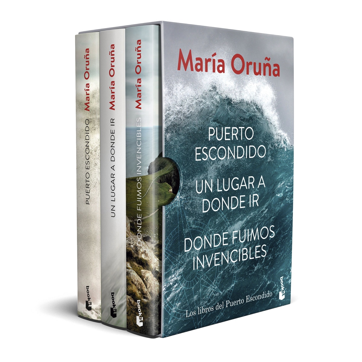 Estuche María Oruña: Puerto escondido + Un lugar a donde ir + Donde fuimos invencibles (Bolso) 1